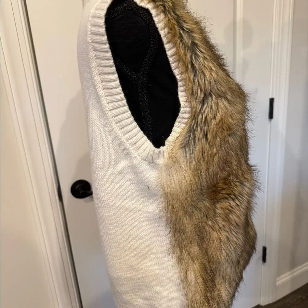 Michael Kors Brown Faux Fur Vest